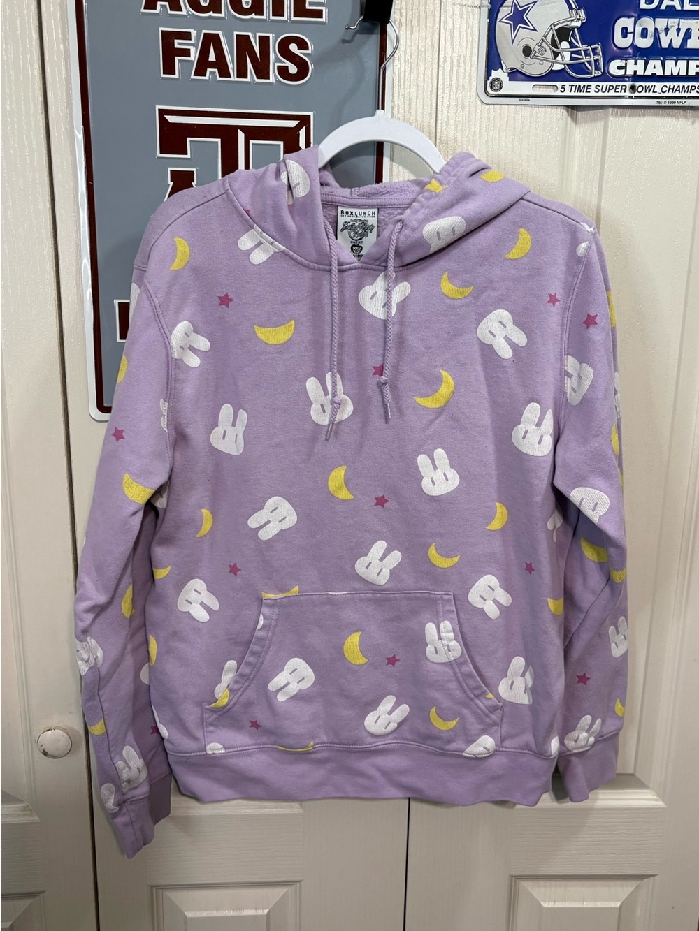 Box Lunch Women’s Lavender Bunny & Moon Hoodie